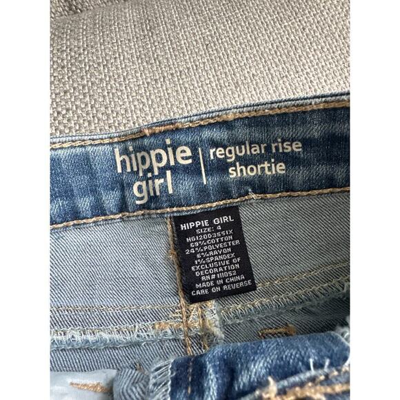 Hippie Girl denim shorts size 4 - Picture 2 of 3
